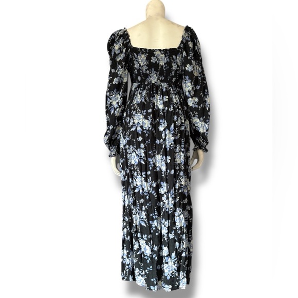 Free People | Jaymes Midi Floral Y2K Bohemian Western Summer Leg Slit Dress - Picture 5 of 9